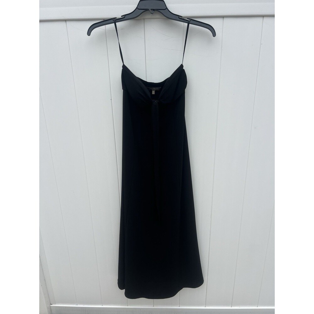 Tommy Bahama Size XS Maxi  Black Dress Strapless Polyester